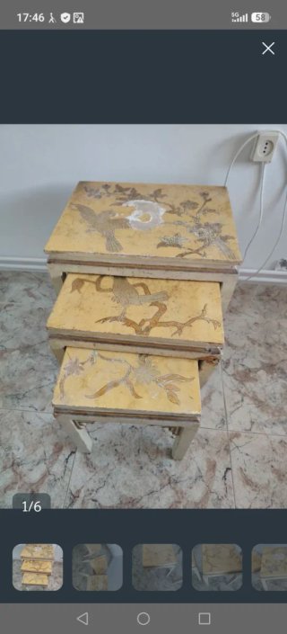 espejo, sofa,comoda, taburetes  Medidas foto