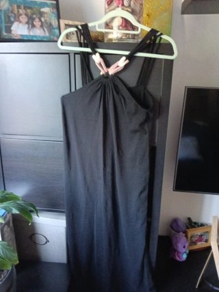 Vestido negro Estilo Boho Sfera talla M/L