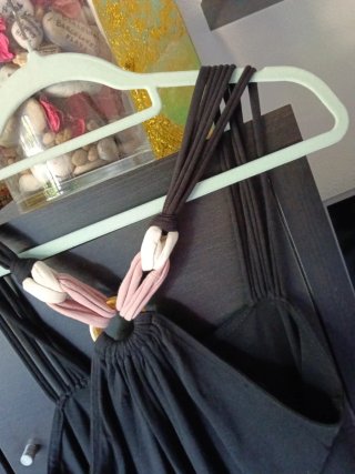Vestido negro Estilo Boho Sfera talla M/L