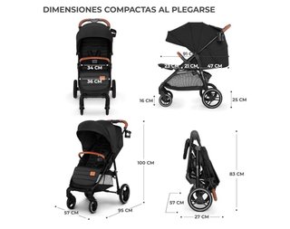 Silla de paseo Kinderkraft Negra
