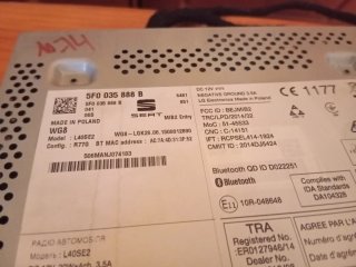 Pantalla radio Seat Ibiza 6p