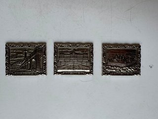 Lote 3 Placas Souvenir Madrid Vintage