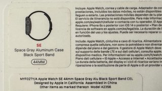 Apple Watch SE 1Gen 44mm GPS+Celular Gris espacial