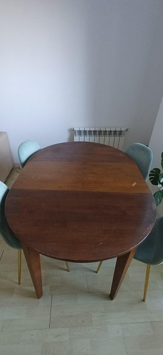 Mesa comedor extensible madera maciza