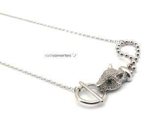 gargantilla plata 925mm con piedra con circonita 22cm