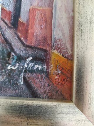 Pareja de cuadros pintados
