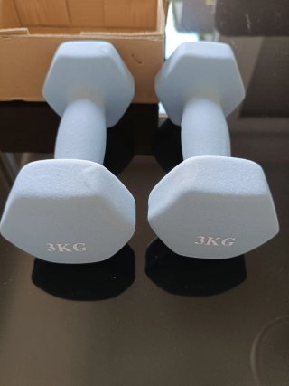 juego de mancuernas 3 kilos de neopreno nuevas.