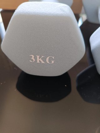 juego de mancuernas 3 kilos de neopreno nuevas.