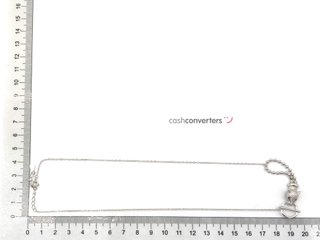 gargantilla plata 925mm con piedra con circonita 22cm