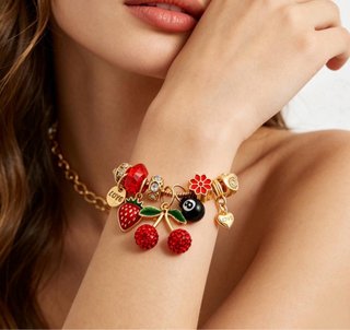 Pulsera estilo Pandora con dijes