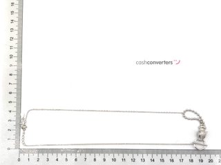 gargantilla plata 925mm con piedra con circonita 22cm