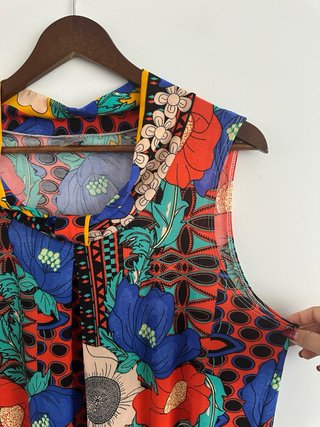 Vestido Vintage Estilo 70s Talla XL
