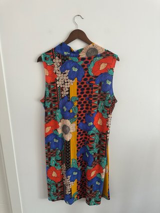 Vestido Vintage Estilo 70s Talla XL