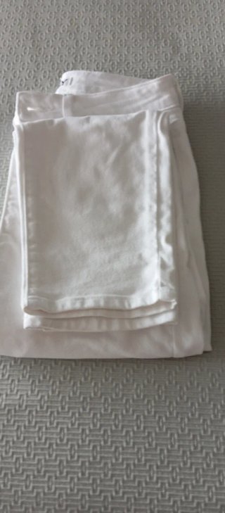 Pantalón ONLY algodón recto blanco