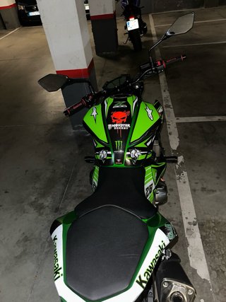 Kawasaki Z800e Negra y Verde
