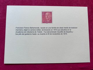Sello Postal España 1955 Franco 2 Pesetas