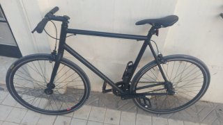 Bici Fixie Manillar Corto Negra
