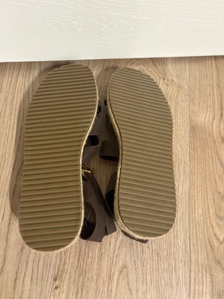 Sandalias tiras con plataforma cañamo Woman Secret