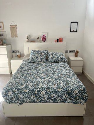 Dormitorio IKEA completo 140x200 – Cama + Cabecero