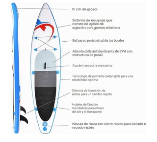 Nemaxx Tabla Paddle Surf Sup Unisex