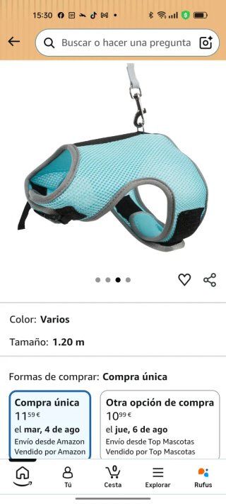Arnés Trixie para roedor pequeño