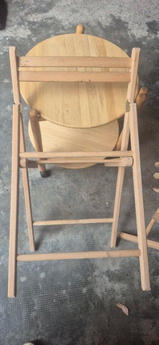 Set Tavolo + 3 Sedie Pieghevoli Legno