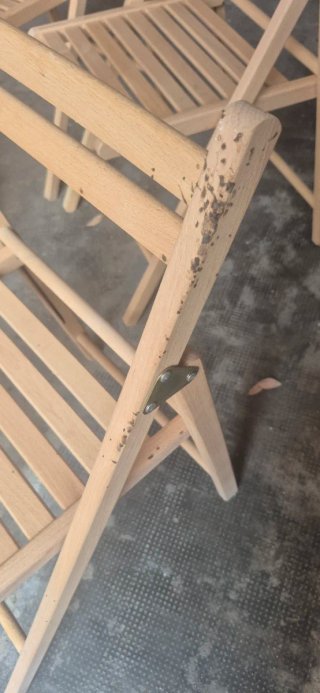 Set Tavolo + 3 Sedie Pieghevoli Legno