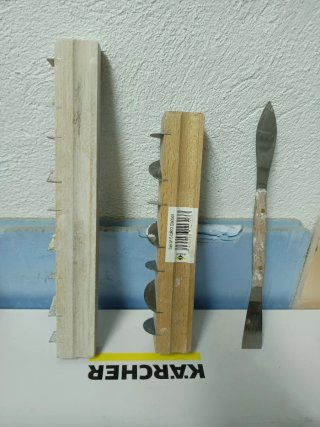 Conjunto de cepillos y herramientas para escayola