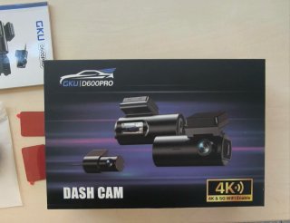 Dashcam GKU D600 Pro 4K + 1080P WiFi /GPS
