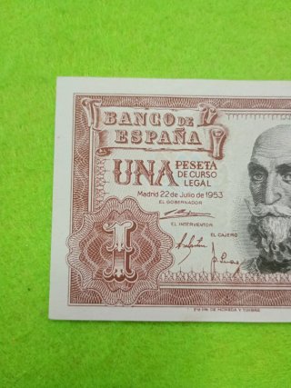 Billete 1 Peseta Banco de España 1953