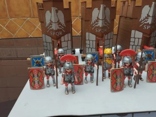 Playmobil 4 torre de asalto romanas.