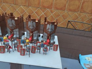 Playmobil 4 torre de asalto romanas.