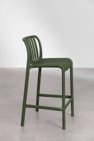 Taburete Alto Wendell 75 cm Apilable Verde