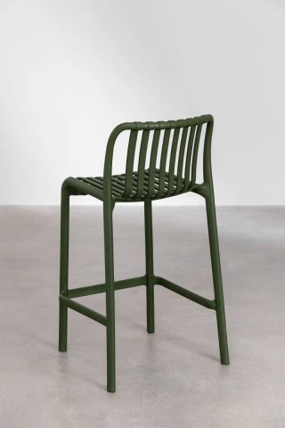 Taburete Alto Wendell 75 cm Apilable Verde