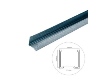 Perfil U galvanizado para tabiques PLADUR