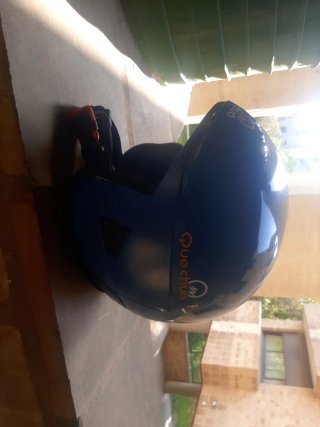 Bicicleta roja + Casco Quechua
