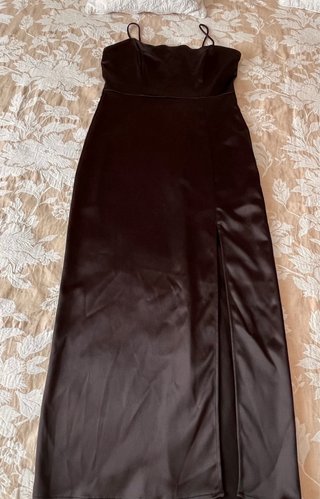 Vestido raso vestir/fiesta talla S Zara