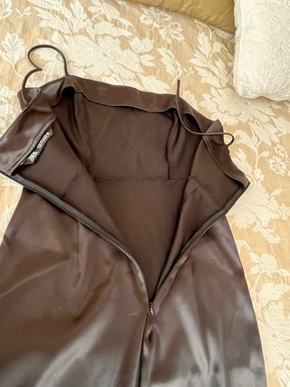 Vestido raso vestir/fiesta talla S Zara