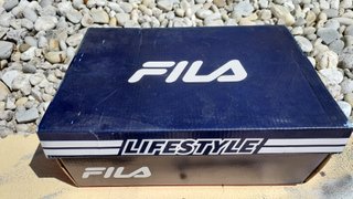 Sapatilhas Fila Novas Caixa Preto Vermelho Branco