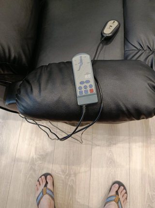 Sillón relax masaje reclinable polipiel