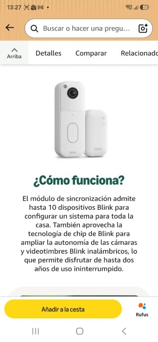 Videotimbre Blink HD nuevo precintad