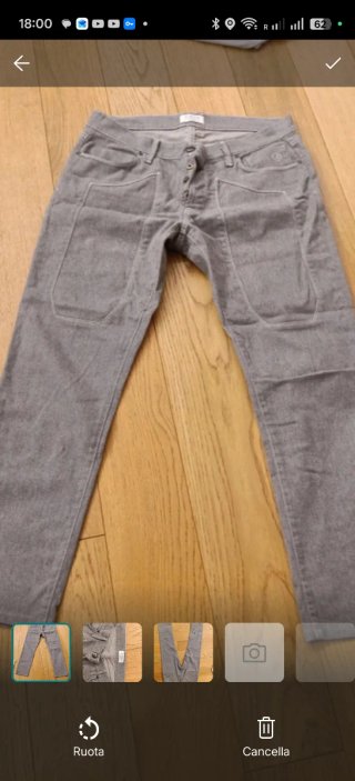 Pantaloni Chino Grigi Jeckerson Uomo