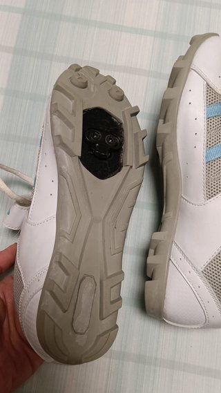 Zapatillas Ciclismo Ges Sky Blancas/Azules