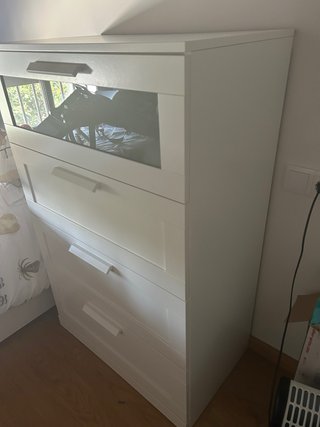 Cómoda IKEA BRIMNES 4 cajones blanca