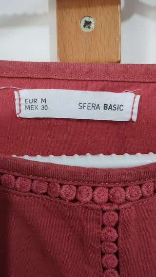 Camiseta Sfera Basic Mujer Talla M Rosa