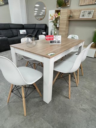 Pack de Mesa Comedor con Seis Sillas