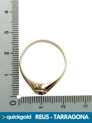 035-01-01078 ANILLO ORO 18K SOLITARIO T23