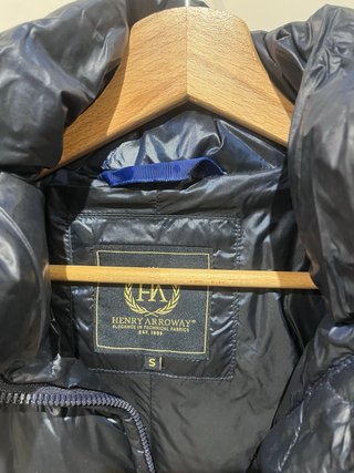 Abrigo plumífero azul Henry Arroway Talla S