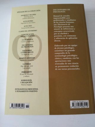 Diccionario de Psicología