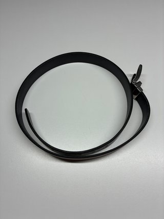 Cinturón de cuero marrón/negro